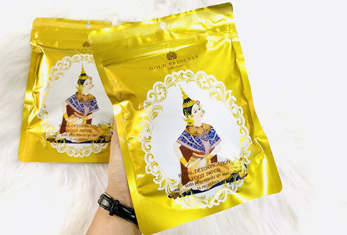 Miếng Dán Thải Độc Chân Gold Princess Royal Thái Lan Chăm Sóc Da-1