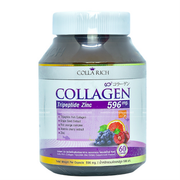 Viên Uống Trắng Da Collagen Colla Rich Tripeptide Zinc Thái Lan-1