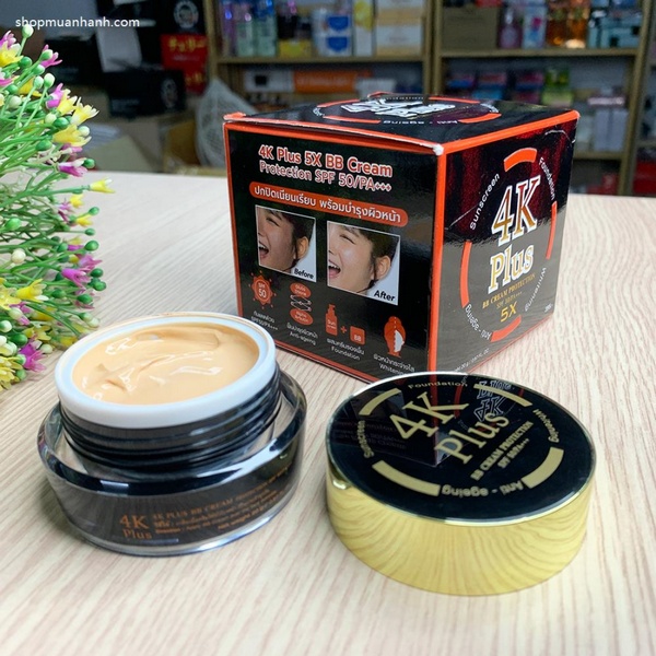 Kem Nền Chống Nắng 4K Plus 5X BB Cream SPF 50 Thái Lan
