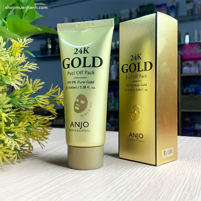 Mặt Nạ Lột Tinh Chất Vàng Anjo 24K Gold Peel Off Pack 100ml