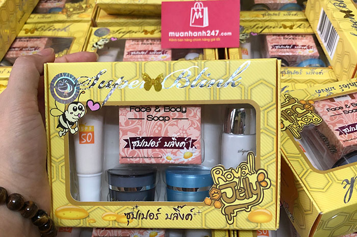 Bộ Super Blink Trị Nám Tàn Nhang Thái Lan Dưỡng Da Mặt-1