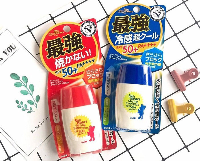 Kem Chống Nắng Omi Sun Bears SPF50 Plus PA Nhật Bản Kem Chống Nắng-1