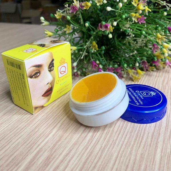 Kem Nghệ Trị Mụn Trắng Da Q Care White Dưỡng Da Mặt-1