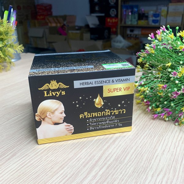 Kem Dưỡng Trắng Da Body Livy Thái Lan Hộp Màu Đen Dưỡng Thể-2