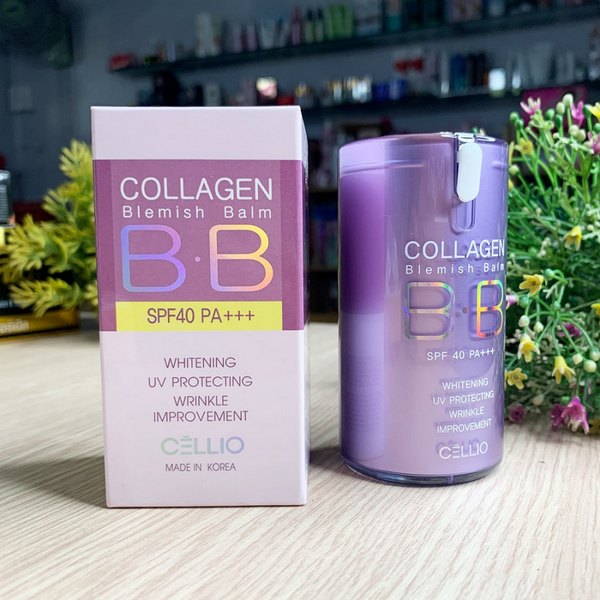 Kem Nền Cellio Collagen Blemish Balm B.B SPF40 PA Trang Điểm Mặt-3