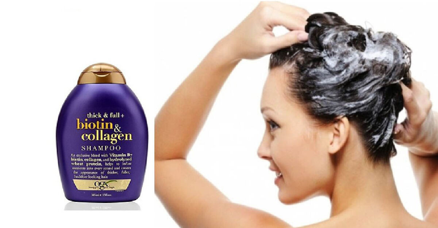 Bộ Dầu Gội Xả Chăm Sóc Tóc Biotin Collagen Organix Thick And Full Dầu Gội Dầu Xả-1