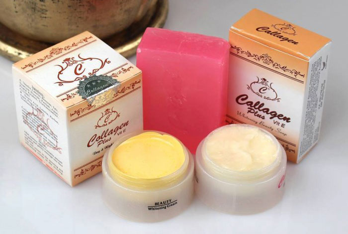 Bộ Siêu Trị Nám Tàn Nhang Collagen Plus Vit E Indonesia Dưỡng Da Mặt-1