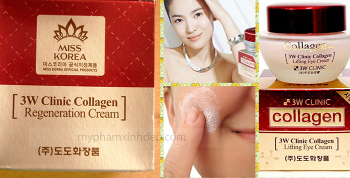 Kem Dưỡng Trắng Da Chống Lão Hóa 3W Clinic Collagen Dưỡng Da Mặt-1