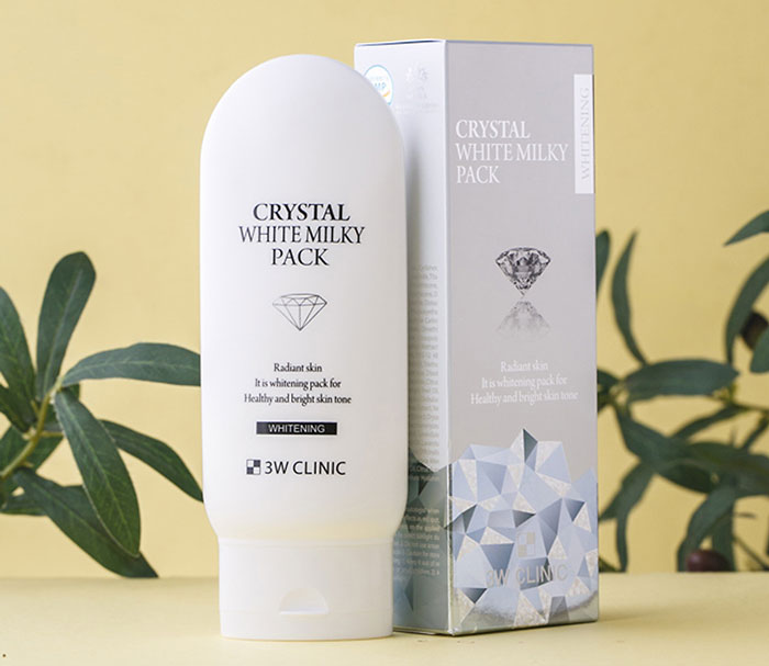 Kem Tắm Trắng Da 3w Clinic Crystal Whitening Milky Pack 200g Tắm trắng-1