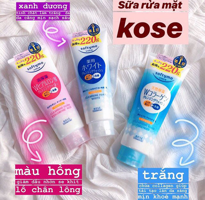 Sữa Rửa Mặt Kose Softymo Nhật Bản Sữa Rửa Mặt-1