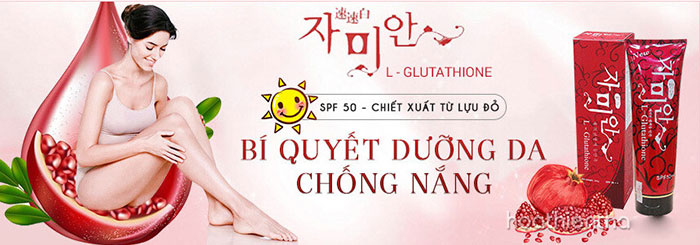 Dưỡng Trắng Da Toàn Thân Lựu Đỏ L- Glutathione Hàn Quốc Dưỡng Thể-1