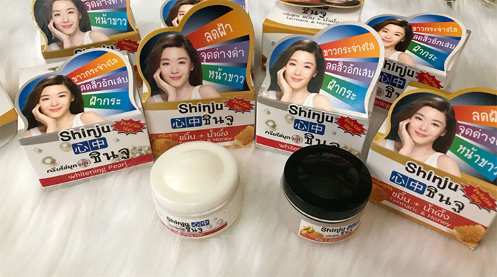 Kem Đặc Trị Nám Chiết Xuất Từ Bột Nghệ Và Mật Ong Shinju Thái Lan Dưỡng Da Mặt-1