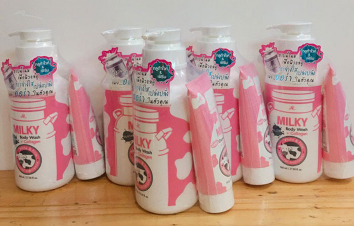 Sữa Tắm Milky Gluta Tặng Kèm Sữa Rửa Mặt Milky Gluta Chính Hãng Thái Sữa Tắm-1