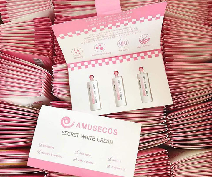 Gel Làm Hồng Và Se Khít Vùng Kín Amusecos Secret White Cream Rose Oil Chăm Sóc Da-1