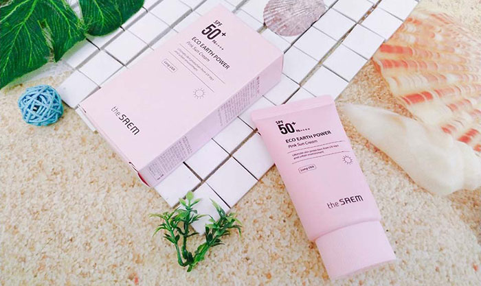Kem Chống Nắng The SAEM Eco Earth Power Pink Sun Cream SPF50 Plus PA Kem Chống Nắng-1