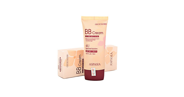 Kem Nền Chống Nắng Aspasia 4U Special B.B Solution Cream SPF50 PA Trang Điểm Mặt-1