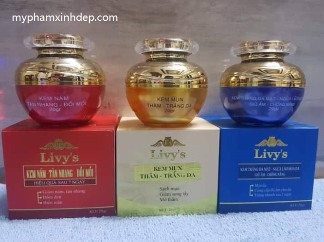 Kem Trị Nám Tàn Nhang Đồi Môi Livy Thái Lan Dưỡng Da Mặt-1