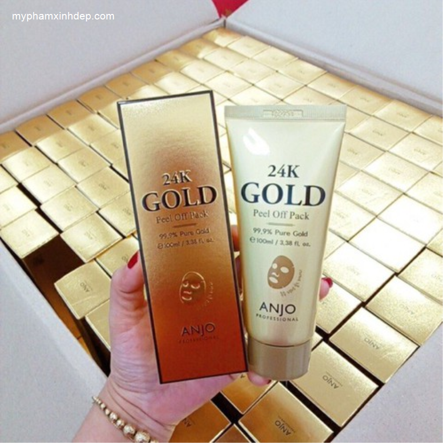 Mặt Nạ Lột Tinh Chất Vàng Anjo 24K Gold Peel Off Pack 100ml Mặt Nạ-1
