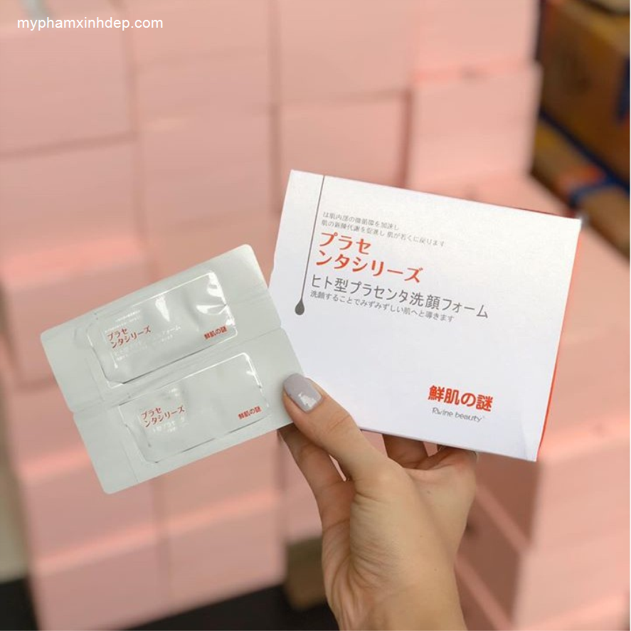 Mặt Nạ ủ Siêu Trắng Nhau Thai Cừu Nhật Bản hộp 50 gói Ủ Trắng Mặt-1