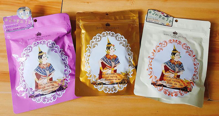 Miếng Dán Thải Độc Chân Gold Princess Royal Thái Lan Chăm Sóc Da-1