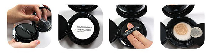 Phấn Nước April Skin Magic Snow Cushion SPF50 Plus Hàn Quốc Mẫu Mới Chính Hãng Trang Điểm Mặt-1
