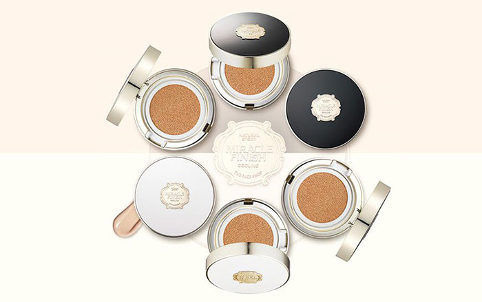 Phấn Nước Miracle Finish CC Ultra Moist Cushion SPF50 Plus The Face Shop Trang Điểm Mặt-1