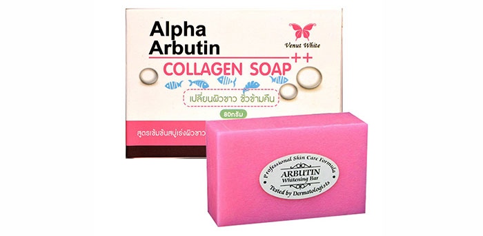 Soap Collagen Alpha Arbutin Venut White Thái Lan Chính Hãng Tắm trắng-1
