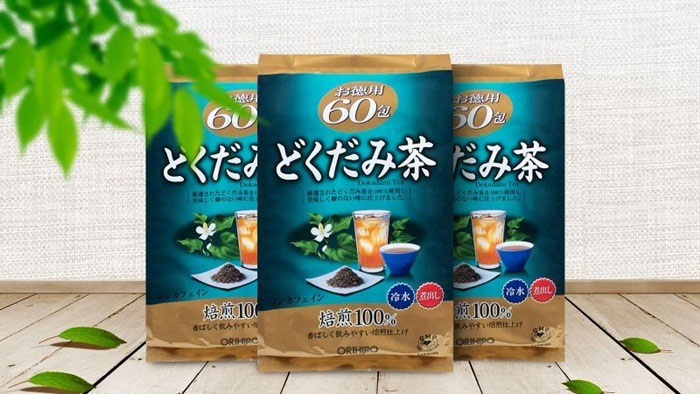 Trà Diếp Cá Thải Độc Mát Gan Orihiro Dokudami Tea Chính Hãng Nhật Bản Sức Khỏe-1