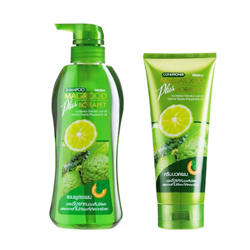 Bộ Gội Xả Chanh Trị Gàu - Ngăn Tóc Rụng Mistine Magrood Plus Borapet Thái Lan