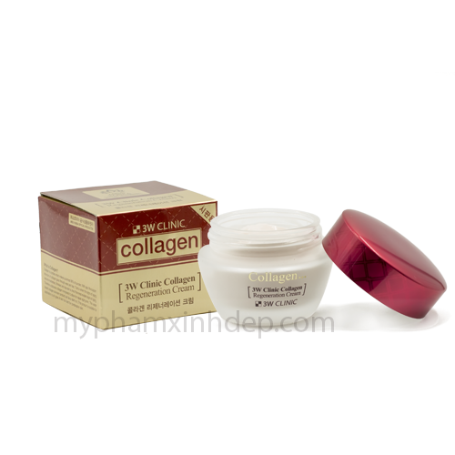 Kem Dưỡng Trắng Da Chống Lão Hóa 3W Clinic Collagen