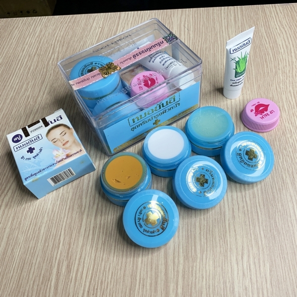Combo Set Trị Mụn Nám Trắng Da YanHee Thái Lan - Xanh Dương-4