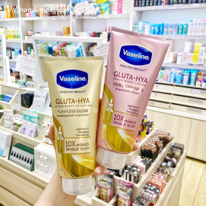 Dưỡng Thể Trắng Da Vaseline Healthy Bright Gluta-Hya Serum Burst Thái Lan-2