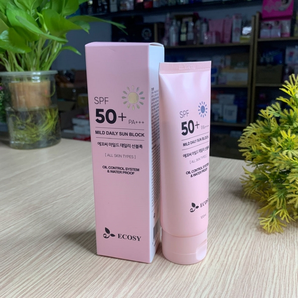 Kem Chống Nắng Ecosy Mild Daily Sun Block SPF50 Plus PA-1