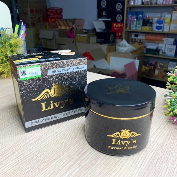 Kem Dưỡng Trắng Da Body Livy Thái Lan Hộp Màu Đen-2