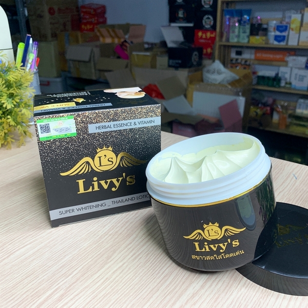 Kem Dưỡng Trắng Da Body Livy Thái Lan Hộp Màu Đen-3