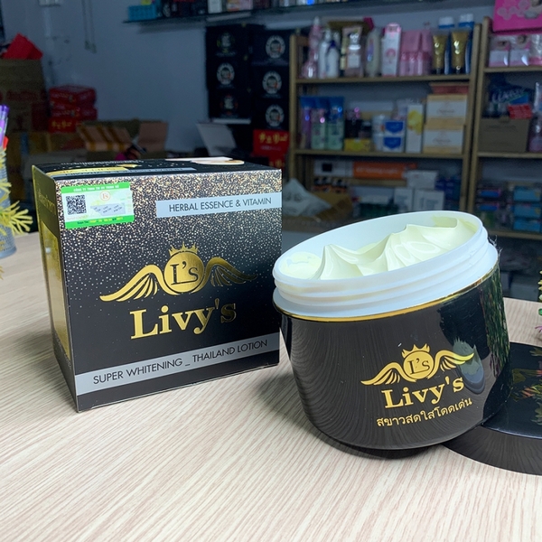 Kem Dưỡng Trắng Da Body Livy Thái Lan Hộp Màu Đen-4