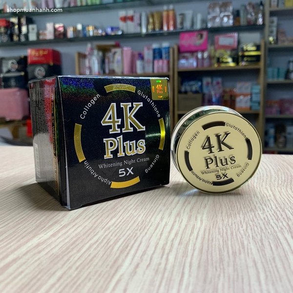 Kem Dưỡng Trắng Da ban đêm 4K Plus Nhân Sâm Whitening Night Cream-2