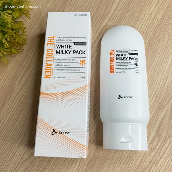 Kem Siêu dưỡng trắng da body Nature White Milky Pack The Collagen ECOSY 150g-2