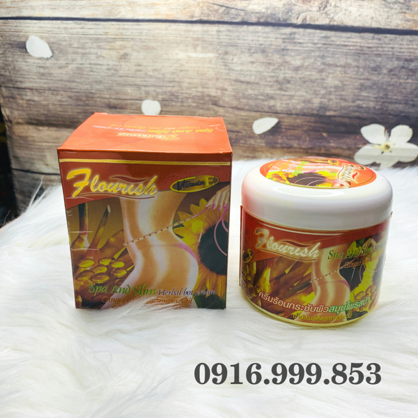 Kem Thoa Tan Mỡ Bụng Gừng Ớt Flourish Thái Lan-4