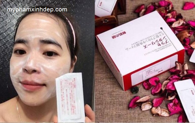 Mặt Nạ ủ Siêu Trắng Nhau Thai Cừu Nhật Bản hộp 50 gói-3