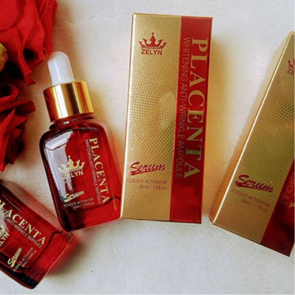 Serum Nhau Thai Cừu Placenta Whitening Anti-Wrinkle Ampoule 30ml-1