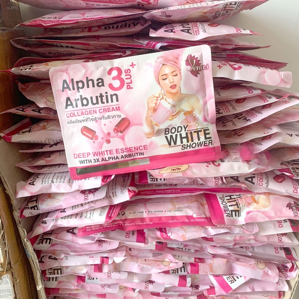 Tắm Ủ Trắng Body White Shower Alpha Arbutin Thái Lan-1