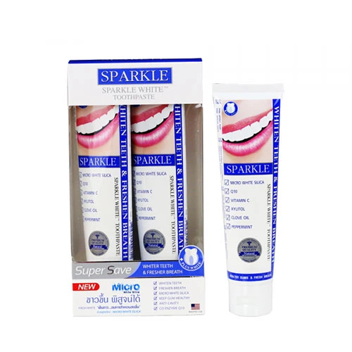 Kem Đánh Trắng Răng Trà Xanh Sparkle Thái Lan