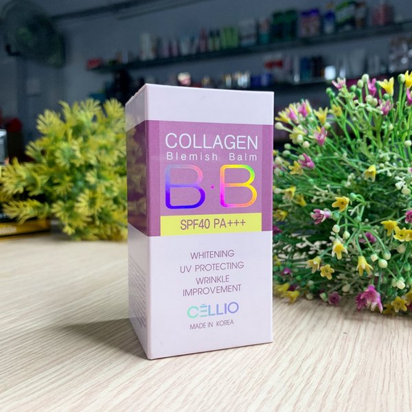 Kem Nền Cellio Collagen Blemish Balm B.B SPF40 PA Trang Điểm Mặt-1