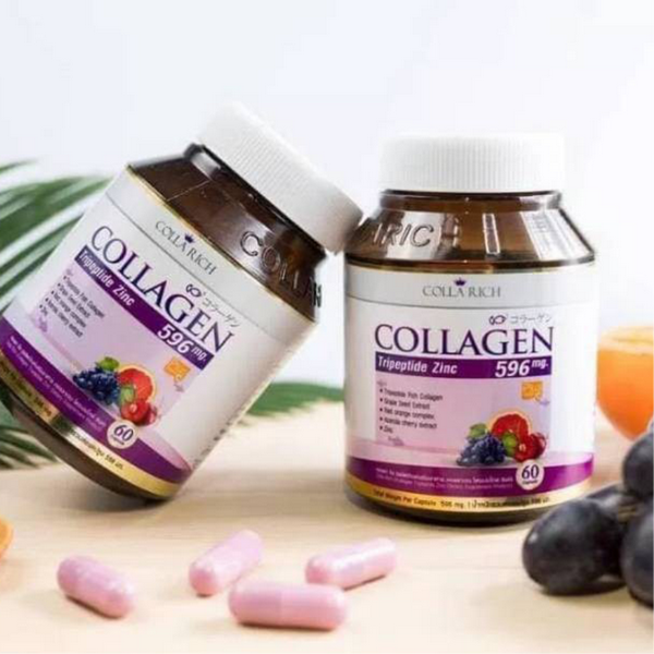 Viên Uống Trắng Da Collagen Colla Rich Tripeptide Zinc Thái Lan Collagen-1