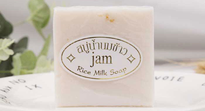 Xà Phòng Tắm Trắng Cám Gạo Rice Milk Soap Thái Lan Tắm trắng-1