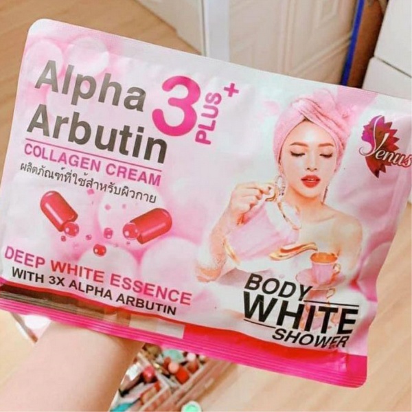Tắm Ủ Trắng Body White Shower Alpha Arbutin Thái Lan