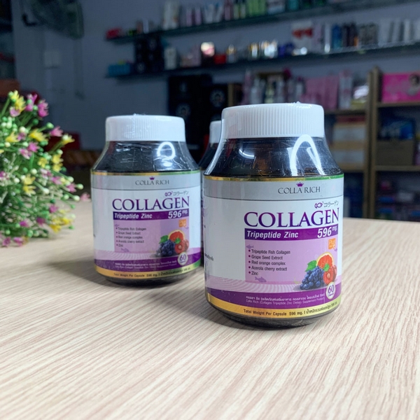 Viên Uống Trắng Da Collagen Colla Rich Tripeptide Zinc Thái Lan-5